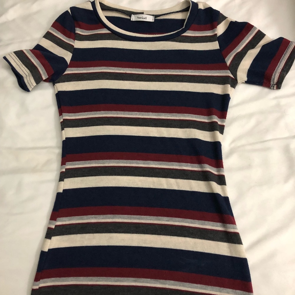 Fitted striped dress